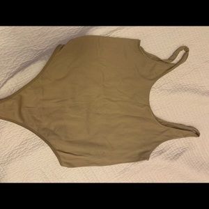 Nude stretchy bodysuit